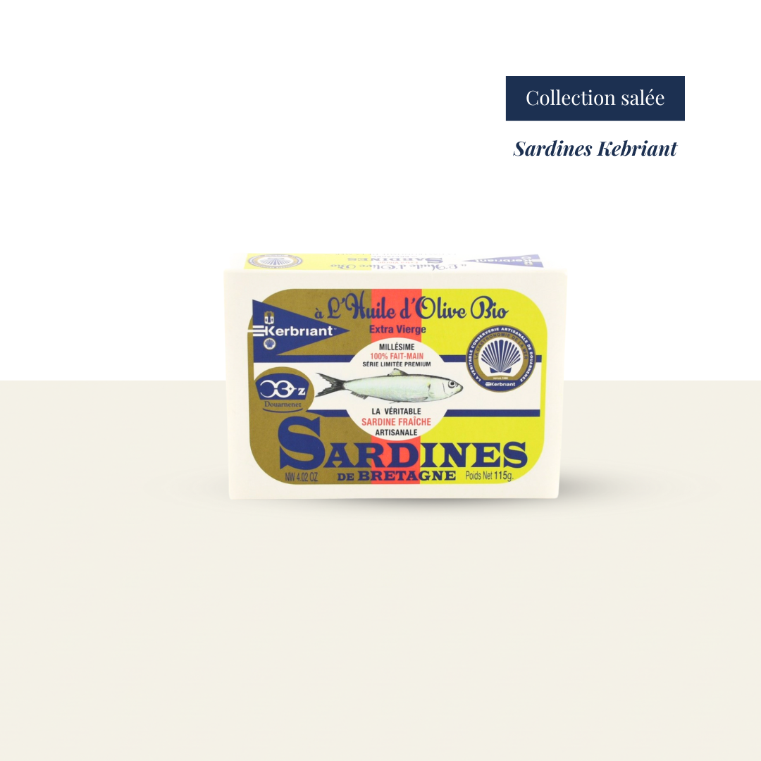Sardine Poisson français Kerbriant France Gastronomie Livraison Touristes Paris cadeau artisanal France artisanal 