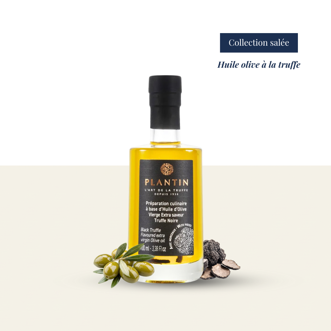 Huile olive, AOP, Provence, truffe, noire, melanosporum, bouteille 10 cl, 100ml France Gastronomie Gourmetise Livraison Touristes Paris